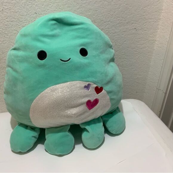 Squishmallows Zobey the Octopus Valentines 12" Stuffed Plush NWOT - Picture 1 of 6